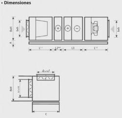 UNIDAD DE TRATAMIENTO DE AIRE MODULYS PLAY FLUJO SIMPLE SISTEMA DE REGULACION INTEGRADO OXEO MAX MODELO 20 MOTOR BAJO CONSUMO ECM BATERIA CHANGE OVER BATERIA AGUA FRIA REF. FRANCE AIR MODULYS PLAY T20 CO EG